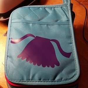 Apron Purple on Teal